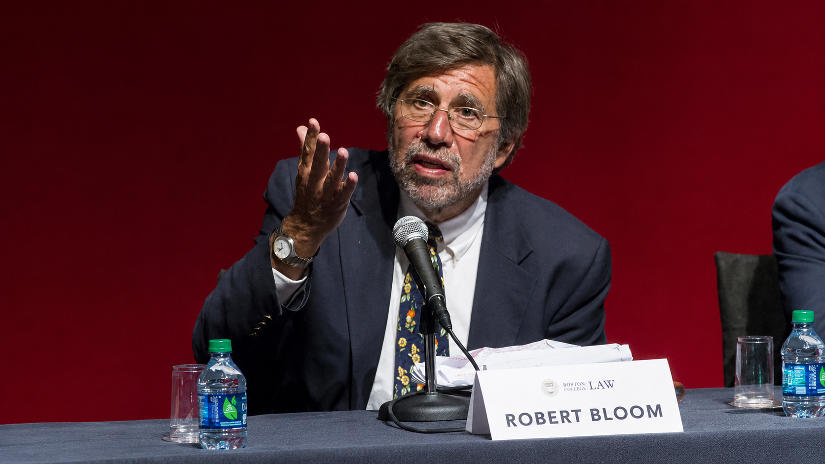 Professor Robert M. Bloom of Boston College Law School speaking on a panel