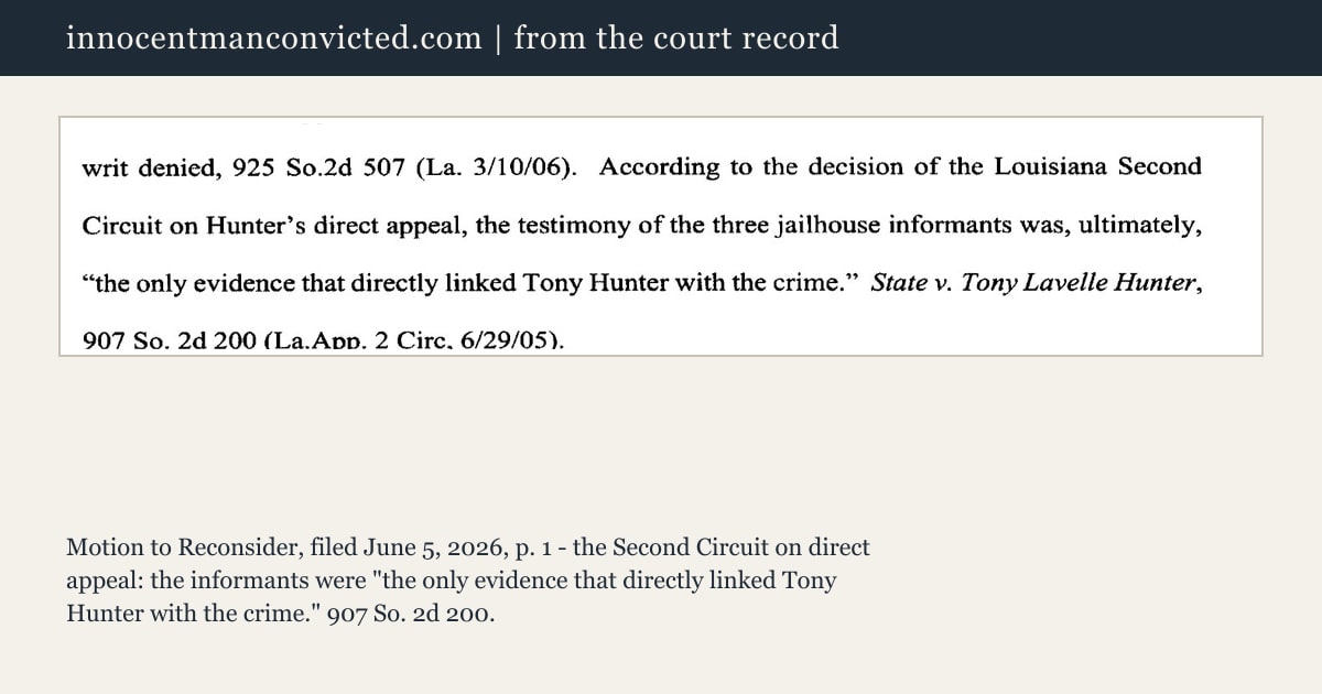What the Appeals Court Said the Jury Had Heard